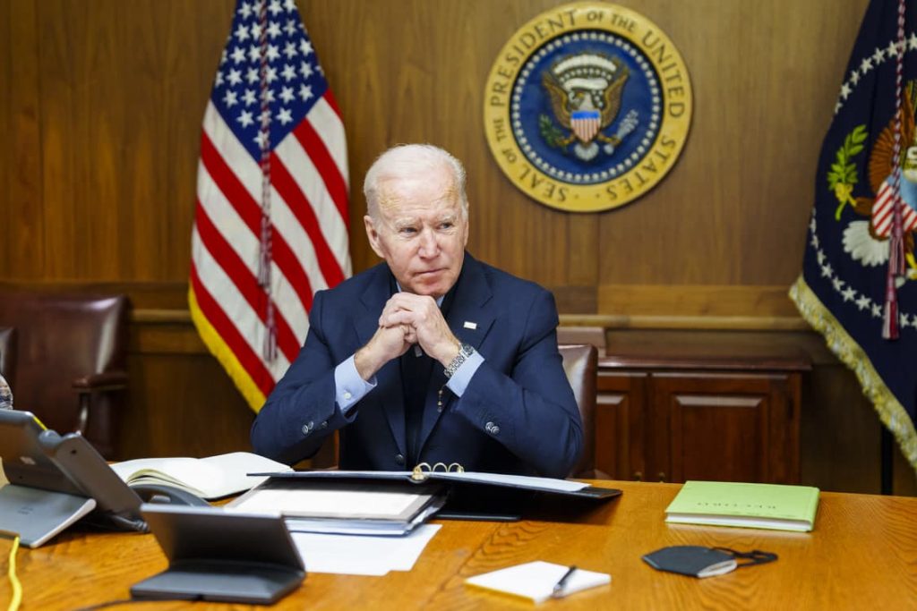 Biden tiene una riunione del Consiglio di sicurezza nazionale per discutere della crisi ucraina