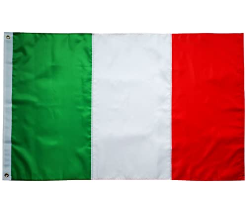 Bandiera Italia 150X90 cm Tricolore Con Occhielli Italiana Mondiali 