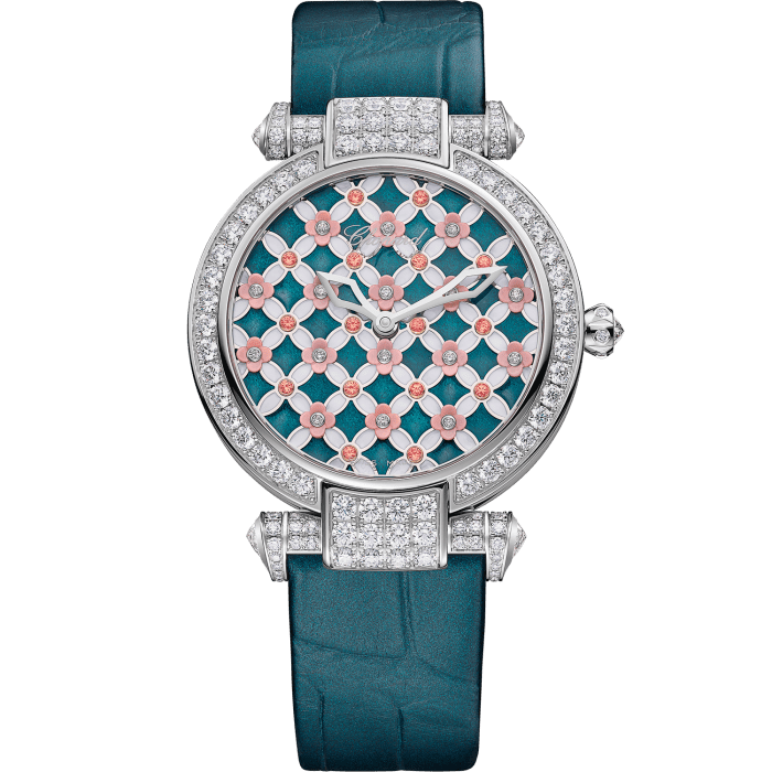 Chopard Imperial, oro bianco e diamanti, orologio ufficiale