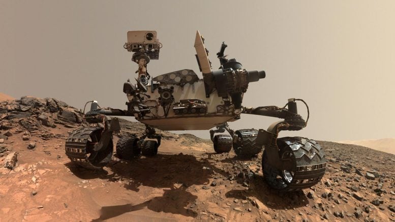 Testa del Rover su Marte Curiosity della NASA
