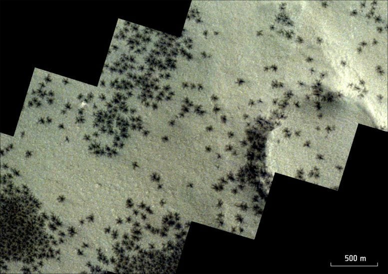 Ragni su Marte Monitoraggio della navicella spaziale ExoMars