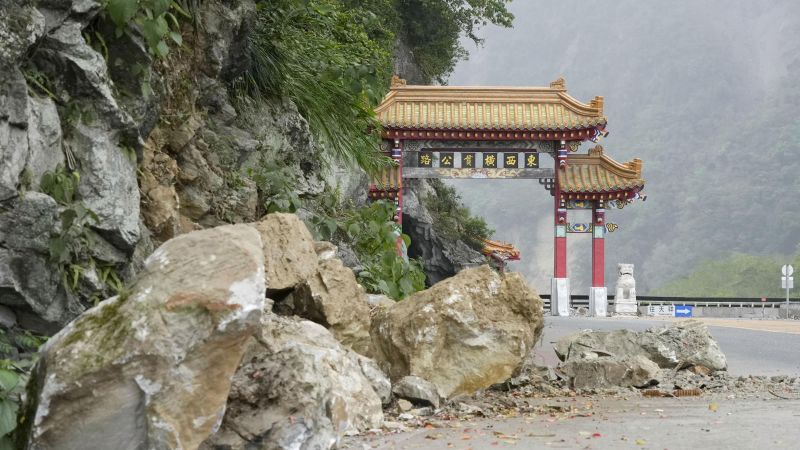 Il Parco Nazionale Taroko di Taiwan è stato chiuso a tempo indeterminato dopo il terremoto