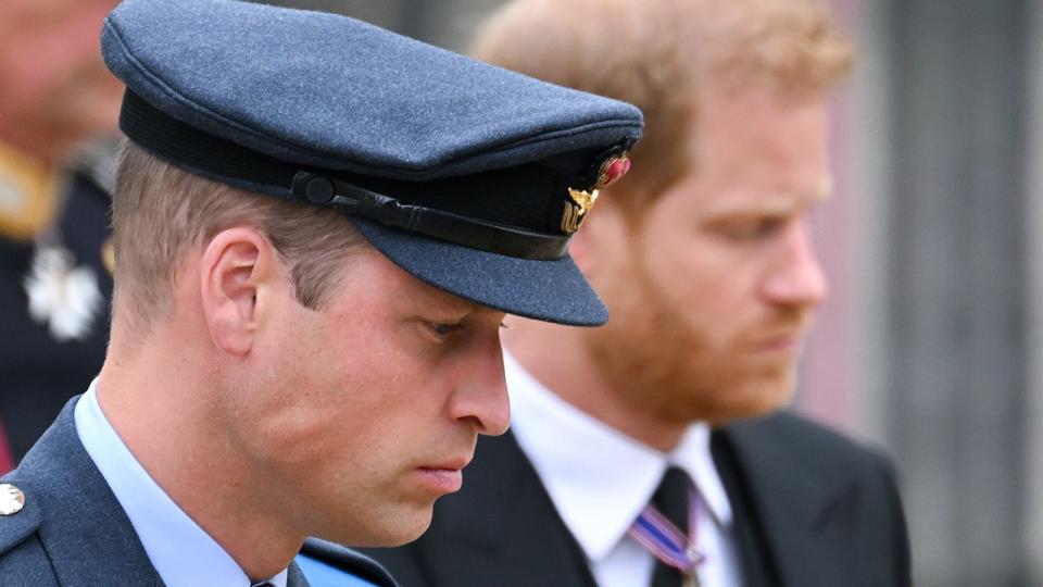 Il principe William e il principe Harry sembrano tristi senza guardarsi in faccia